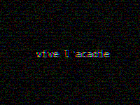 Vive l’Acadie animated graphic